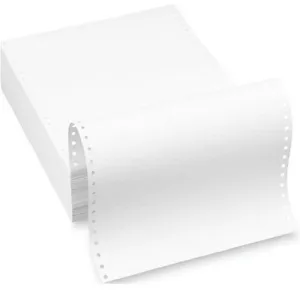 1 Ply White Computer Forms 9.5 x 11 Inch