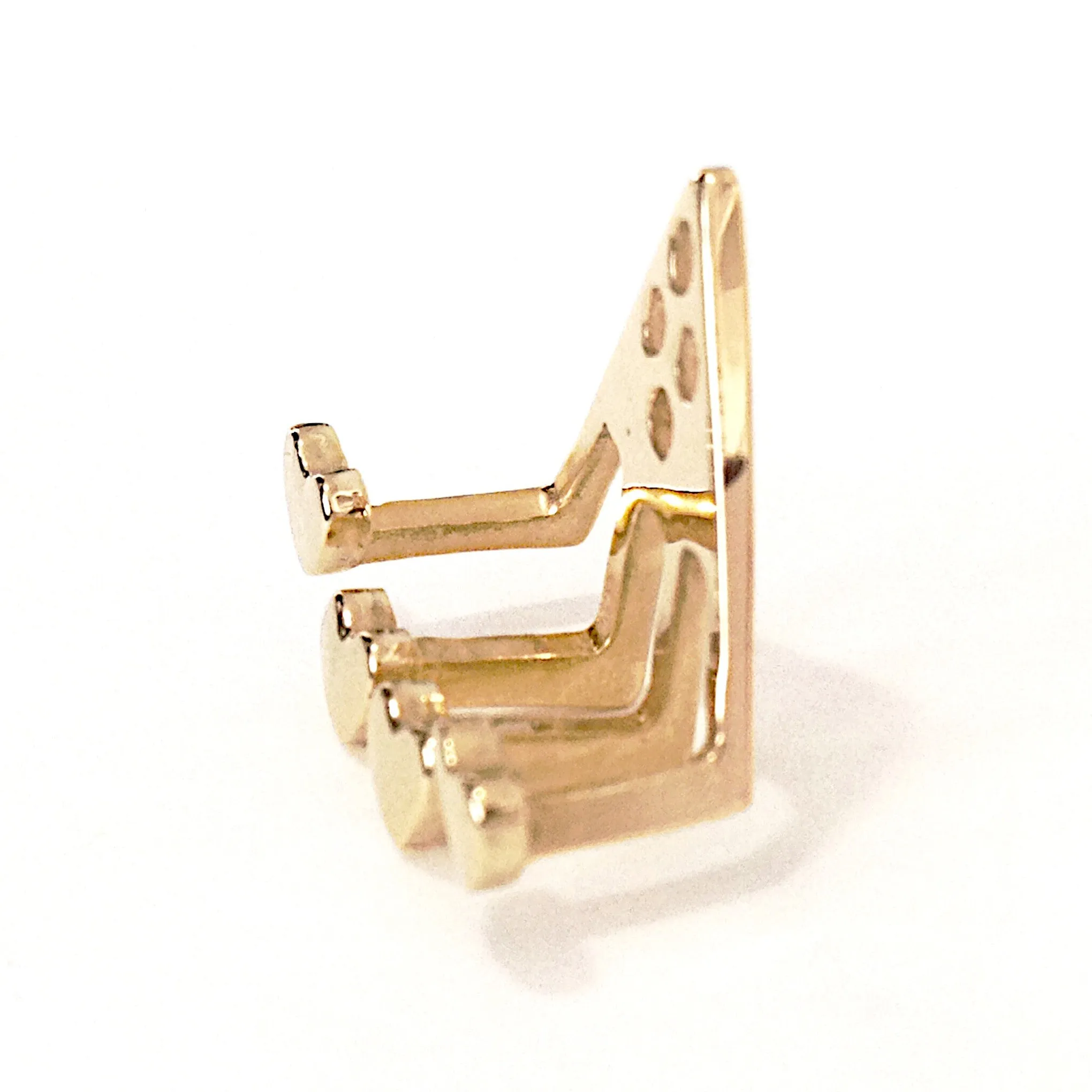 14K Gold 4 Heart Earring Jacket