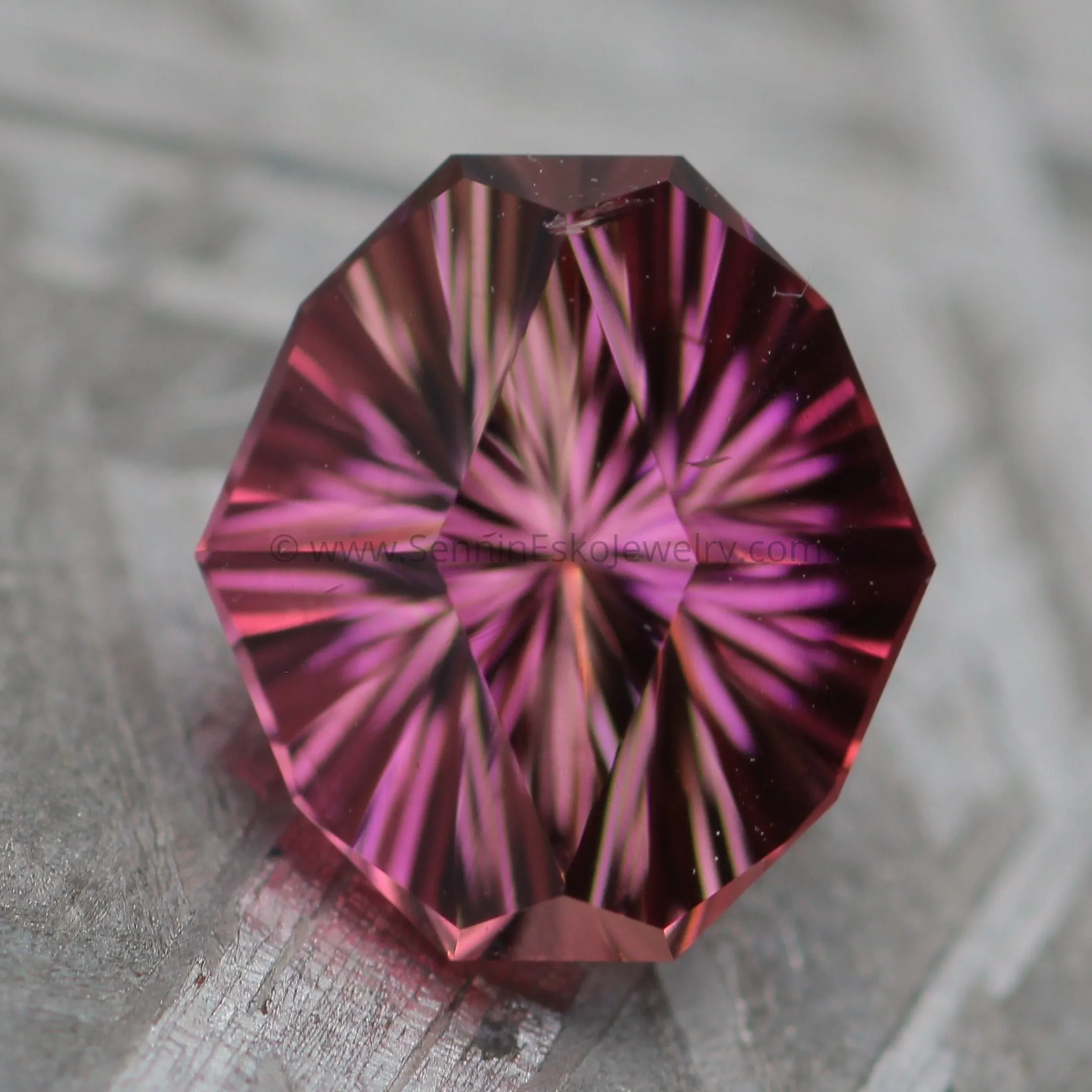 1.86 Ct Tropical Sunset Tourmaline Marquise / Decagon -  Precision Cut, 8.6x7.7mm