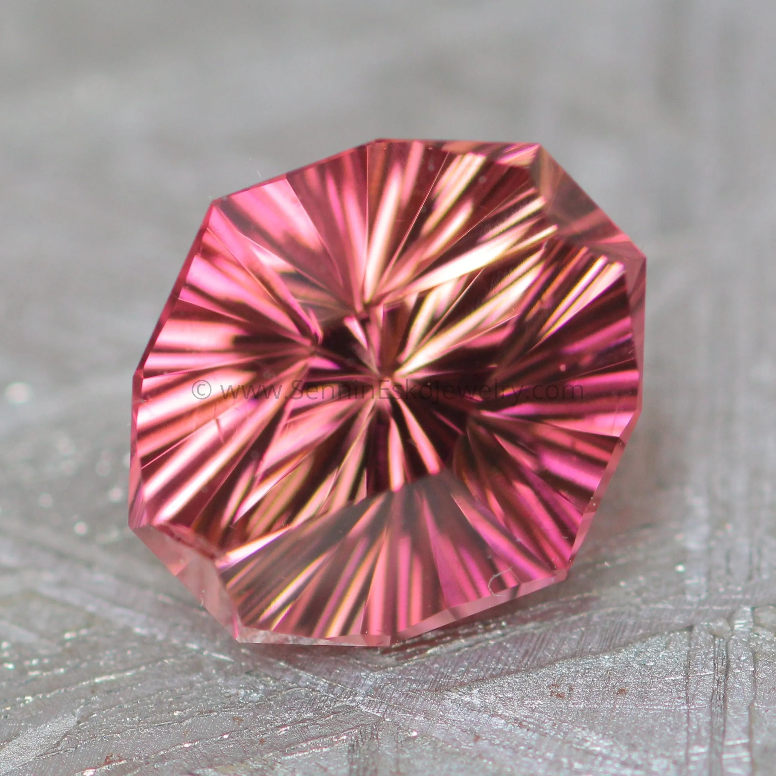 1.86 Ct Tropical Sunset Tourmaline Marquise / Decagon -  Precision Cut, 8.6x7.7mm