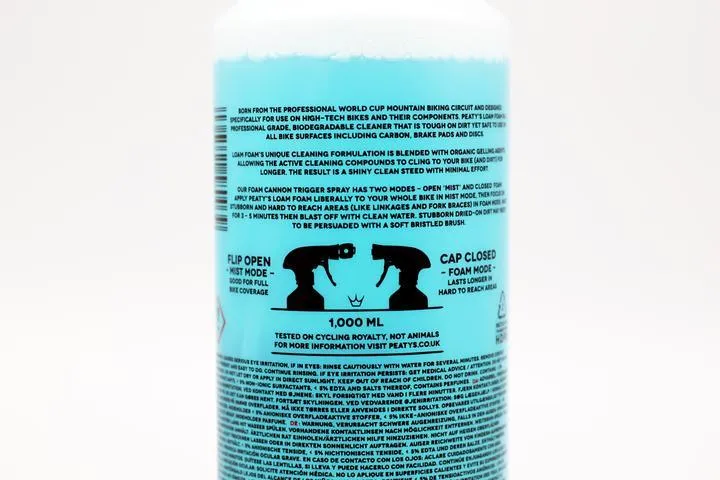 1L / 34OZ PEATY'S LOAM FOAM PROFESSIONAL GRADE BIKE CLEANER