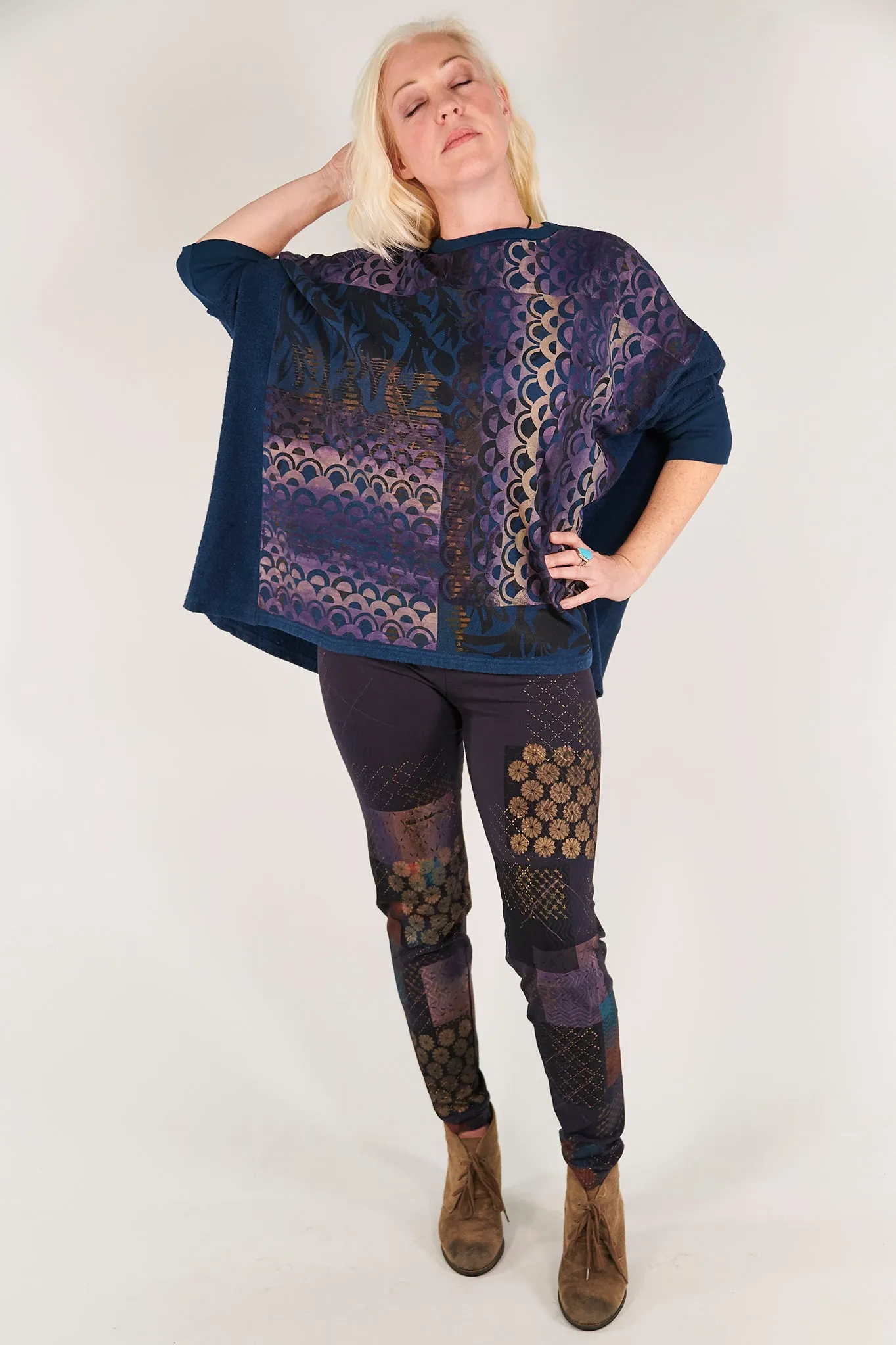 2306 Hemp Cotton Pullover Studio Blue-P