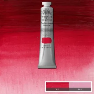 ACRYLIC PAINT - Winsor & Newton PROFESSIONAL - 200ml Tube -  Permanent Alizarin Crimson