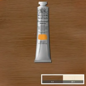 ACRYLIC PAINT - Winsor & Newton PROFESSIONAL - 200ml Tube -  Raw Sienna