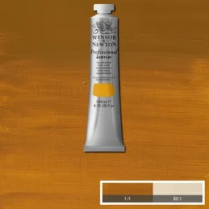 ACRYLIC PAINT - Winsor & Newton PROFESSIONAL - 200ml Tube -  Yellow Ochre