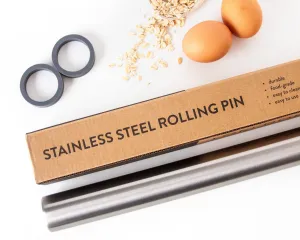Adjustable Height Rolling Pin Set (Guide Rings Included) - designed to pair with LDD cookie cutters