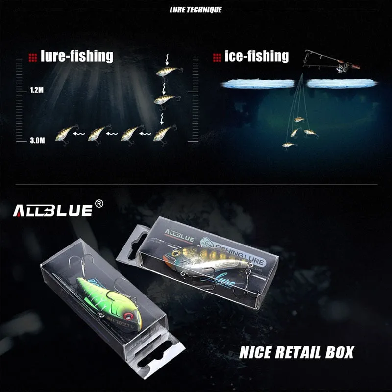 ALLBLUE JOKER 70S Sinking Fishing Lure Crankbaits Hard Artificial VIB Vibration Bait All Depth Fishing Tackle