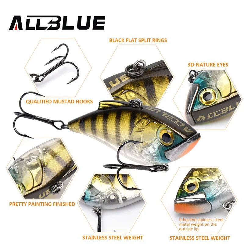 ALLBLUE JOKER 70S Sinking Fishing Lure Crankbaits Hard Artificial VIB Vibration Bait All Depth Fishing Tackle