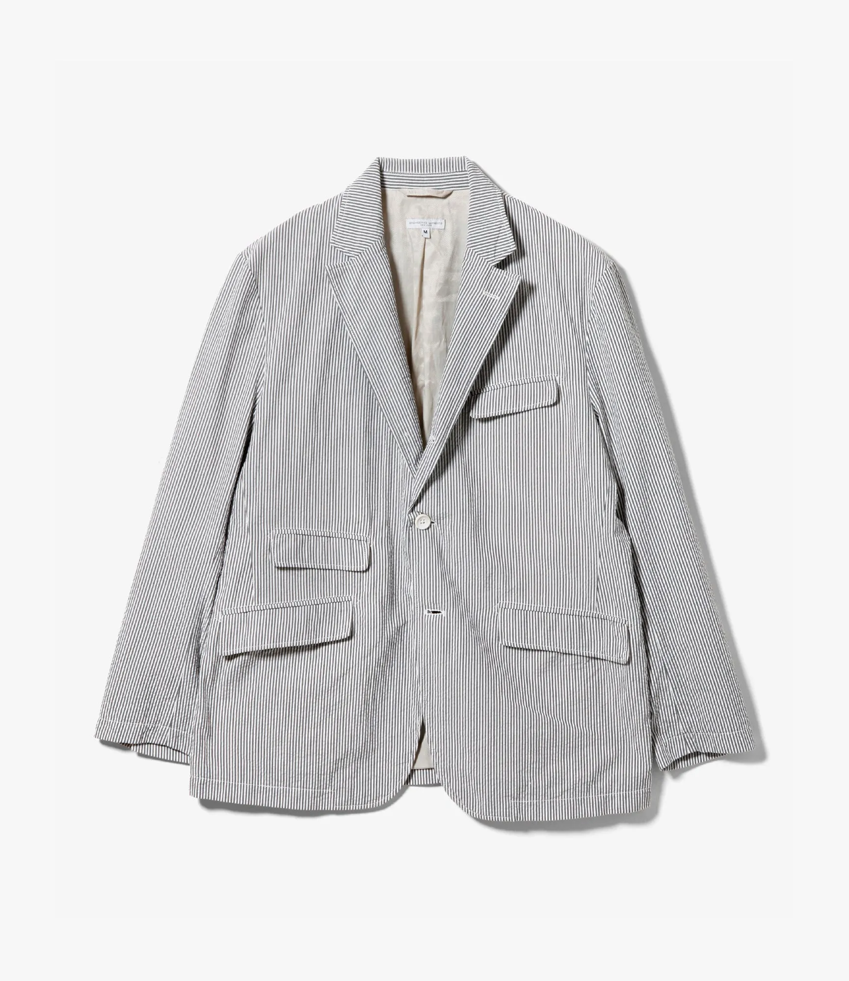 Andover Jacket – Navy Stripe Cotton Seersucker