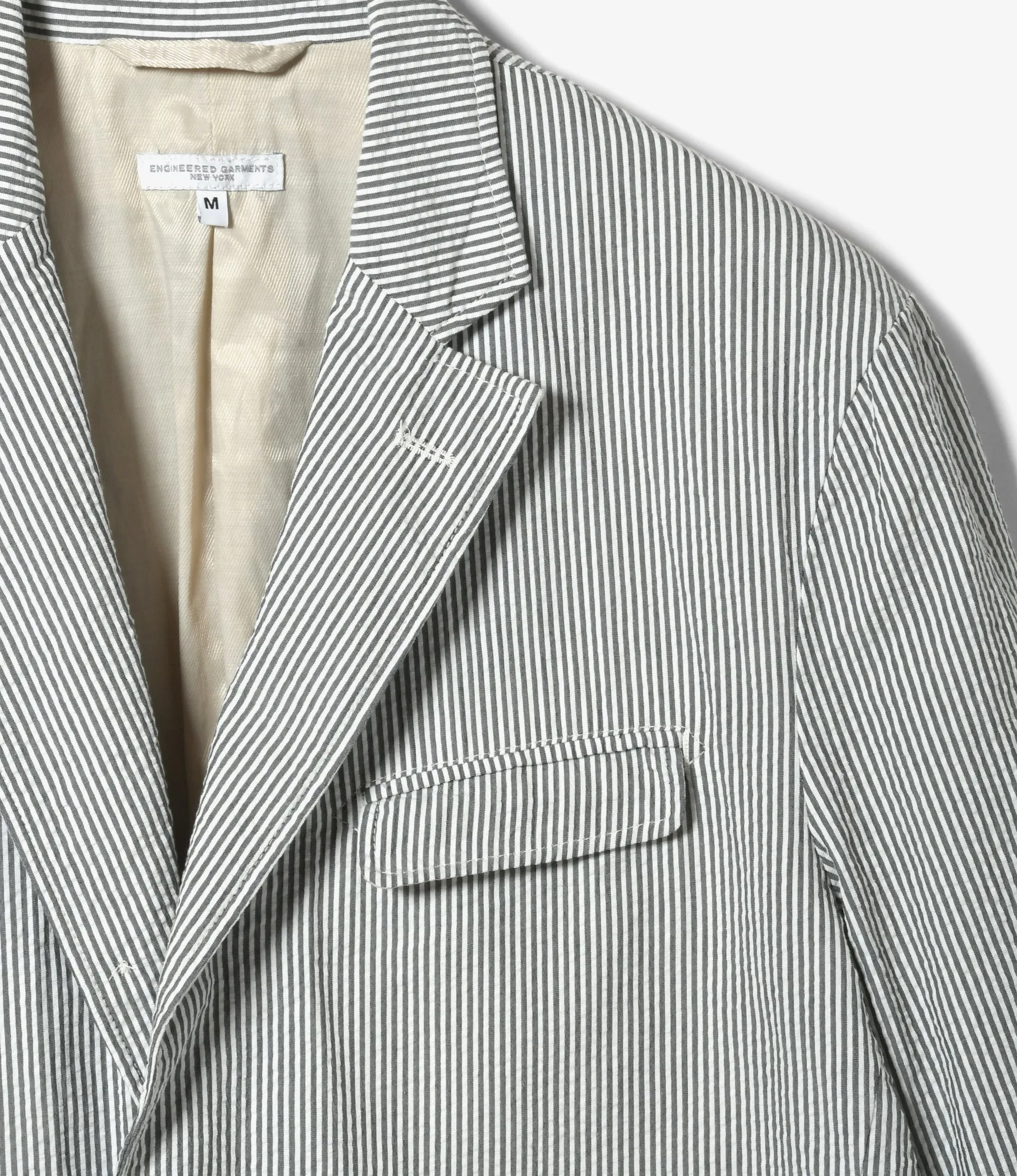 Andover Jacket – Navy Stripe Cotton Seersucker