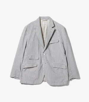 Andover Jacket – Navy Stripe Cotton Seersucker