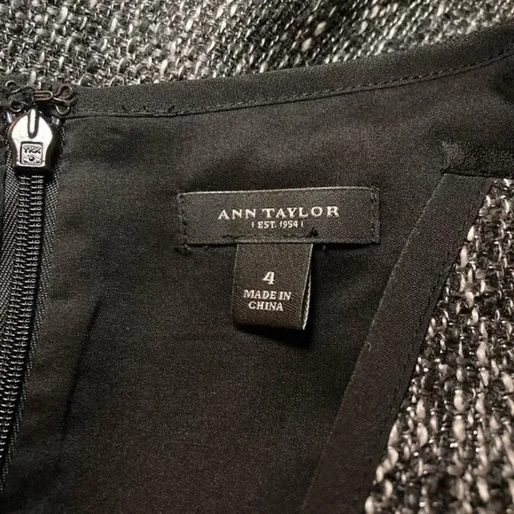 Ann Taylor- Black and gray tank top, pencil dress - Size 4