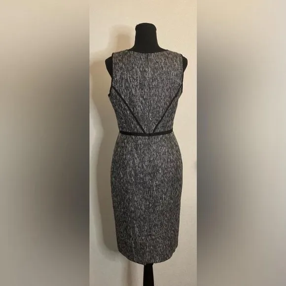Ann Taylor- Black and gray tank top, pencil dress - Size 4