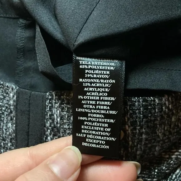 Ann Taylor- Black and gray tank top, pencil dress - Size 4