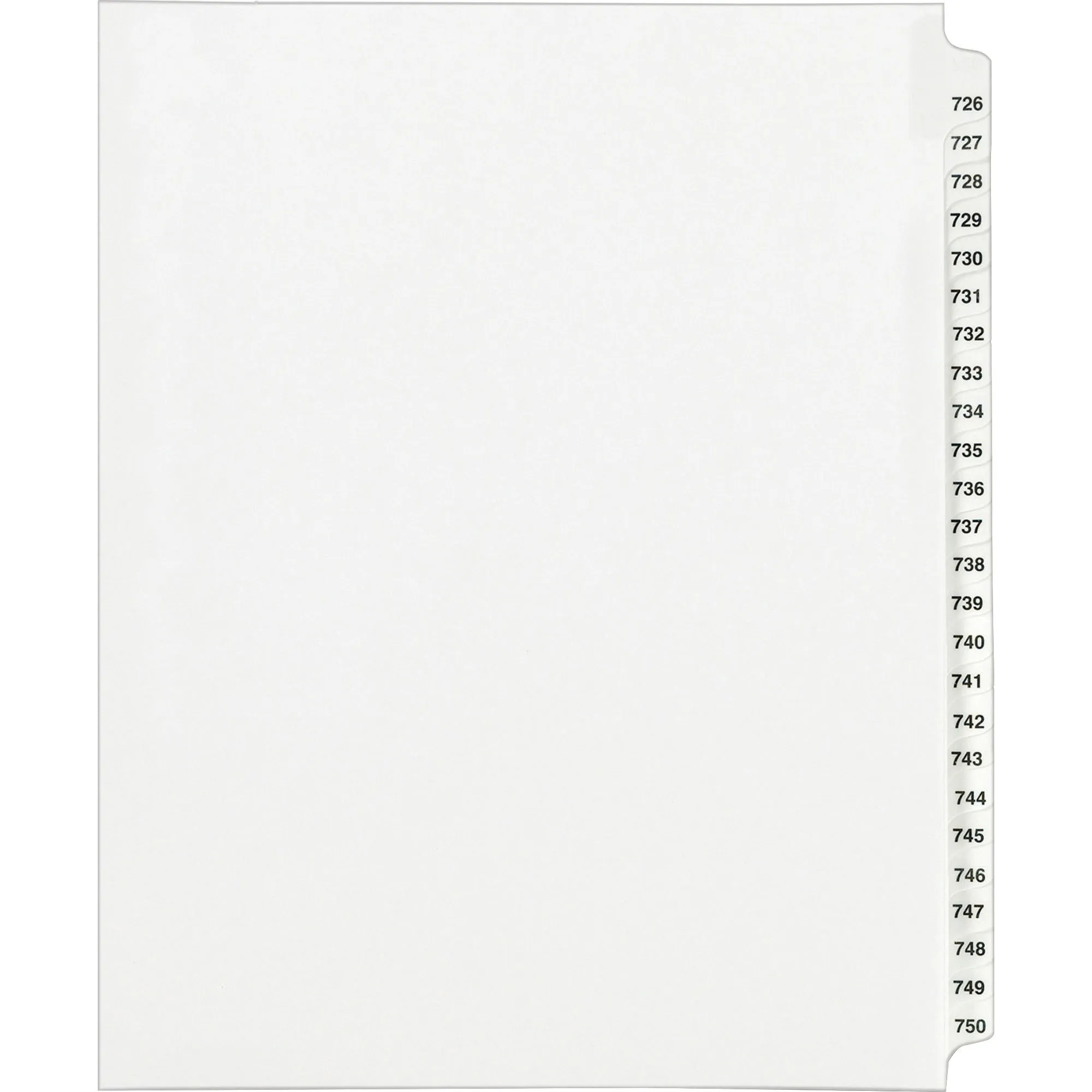 Avery® Standard Collated Legal Dividers Avery® Style, Letter Size, 726-750 Tab Set (82308)