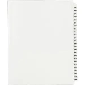 Avery® Standard Collated Legal Dividers Avery® Style, Letter Size, 976-1000 Tab Set (82318)