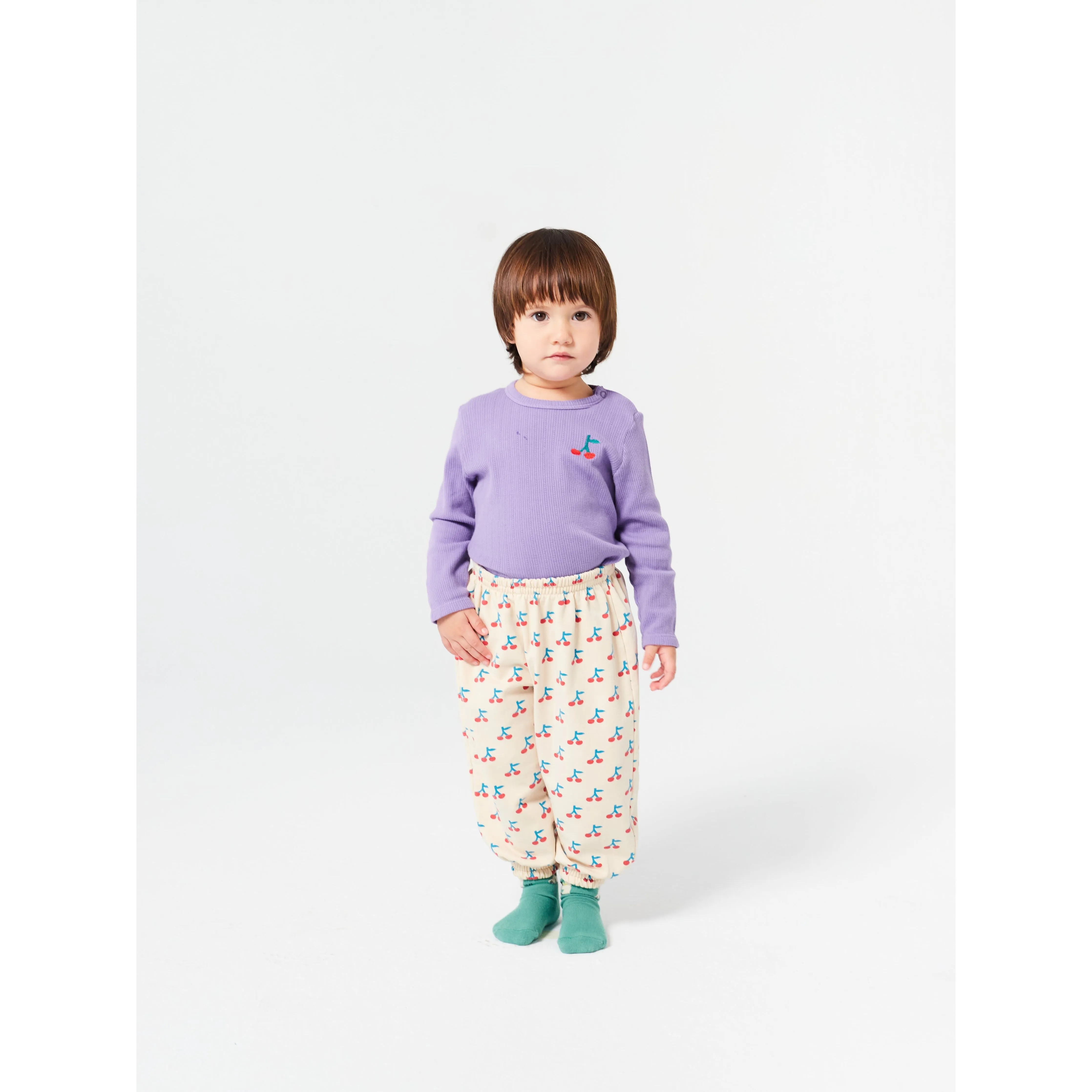Baby Cherry Long Sleeve Tight T-Shirt