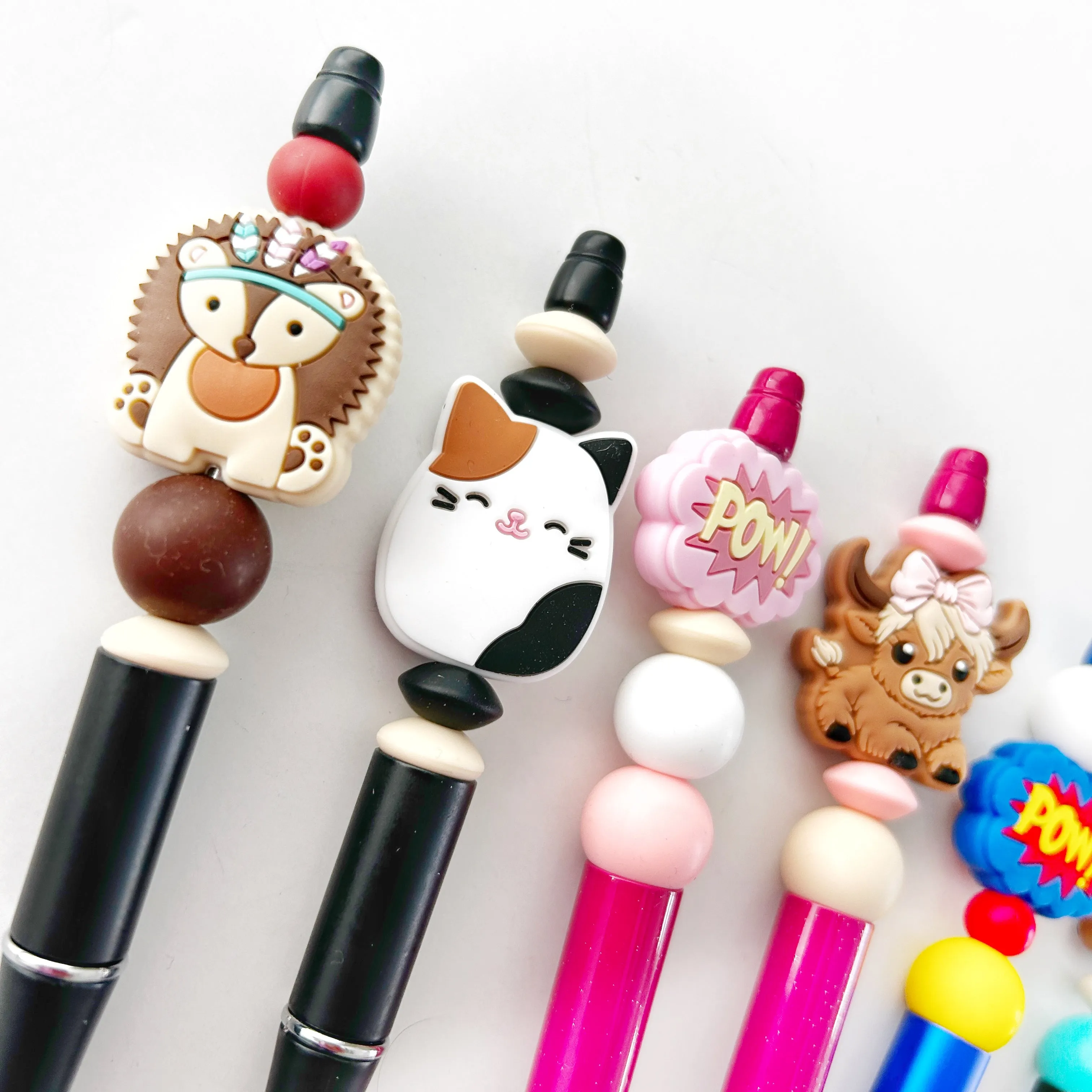 Back to School Silicone Beaded Pen