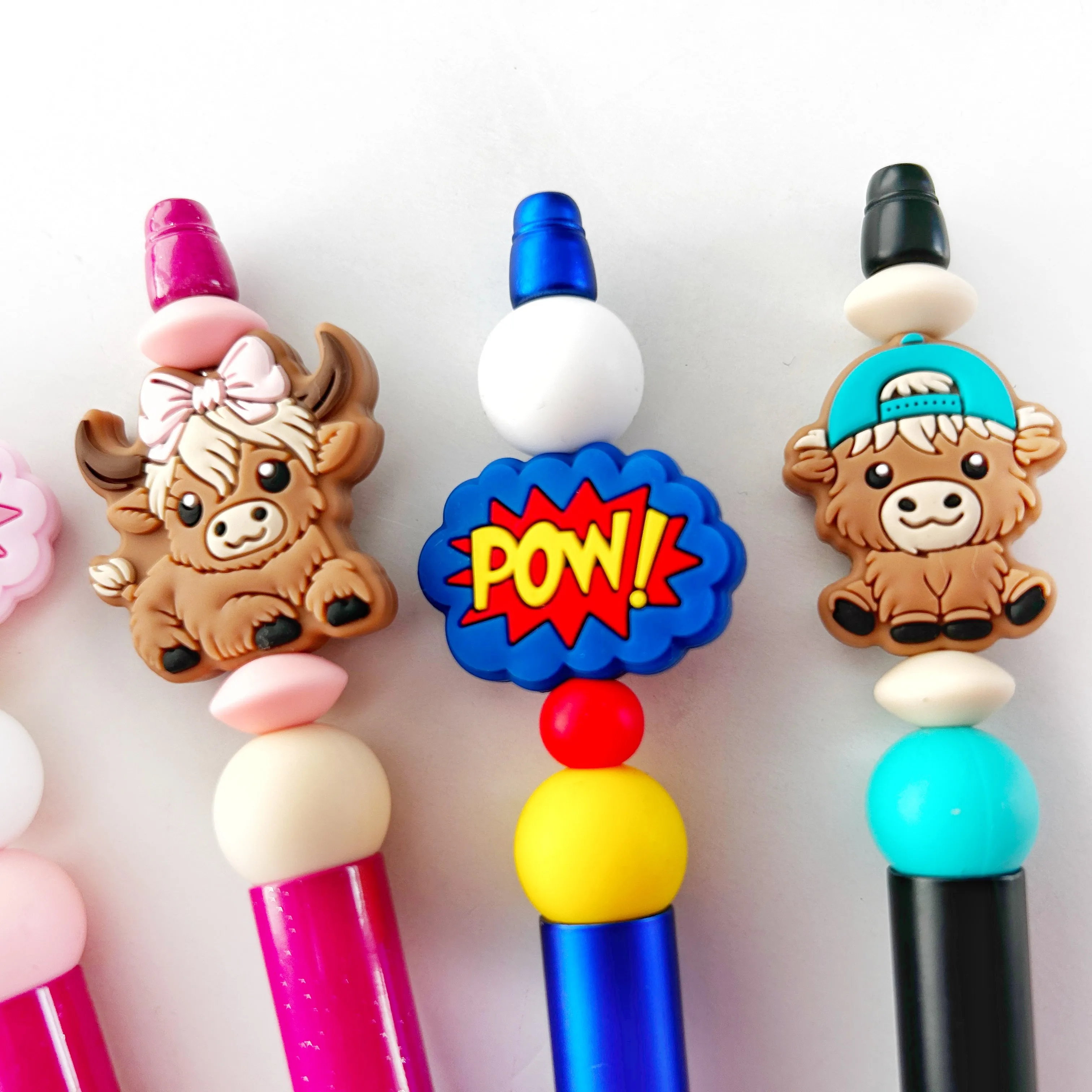 Back to School Silicone Beaded Pen