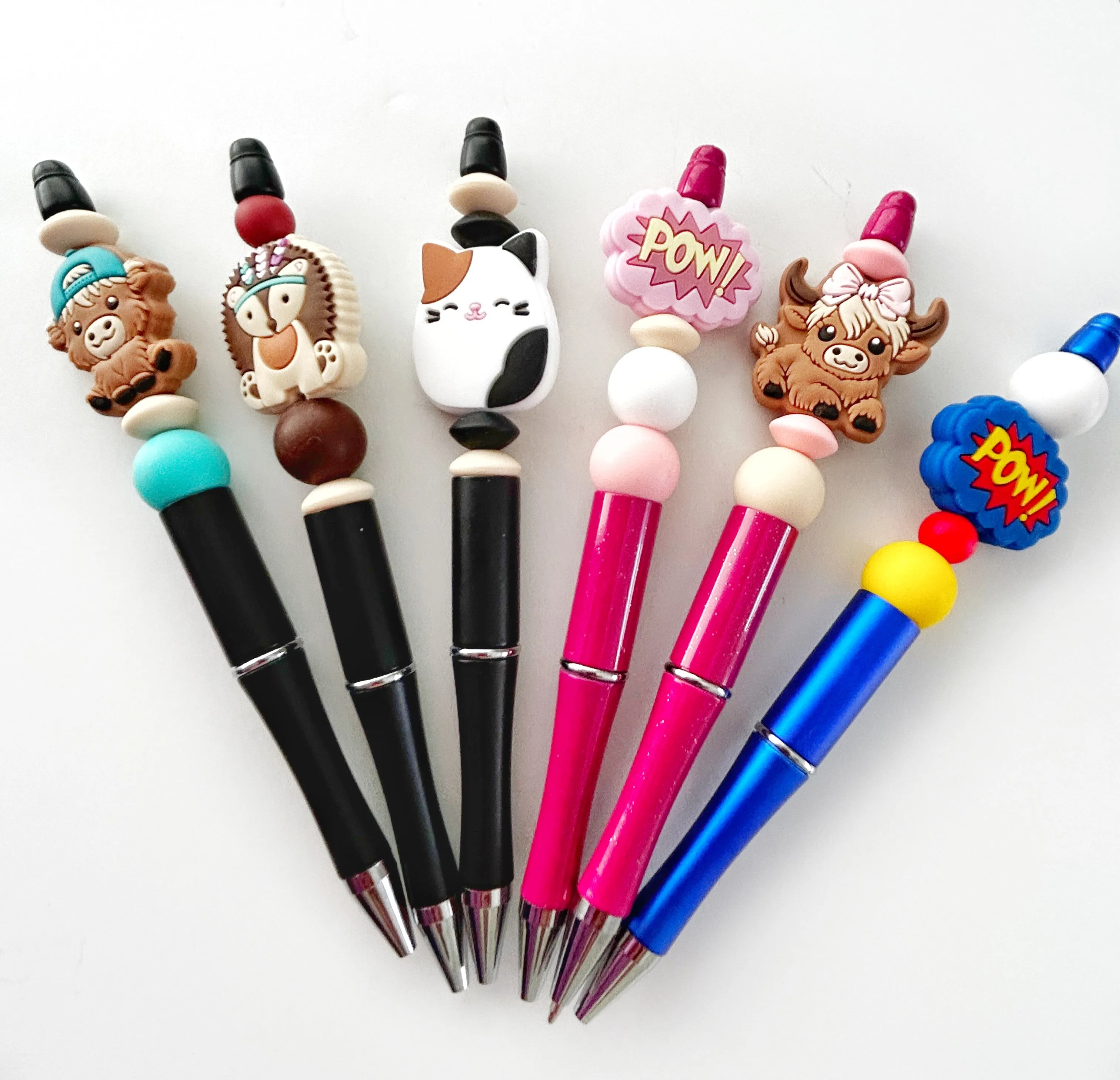 Back to School Silicone Beaded Pen