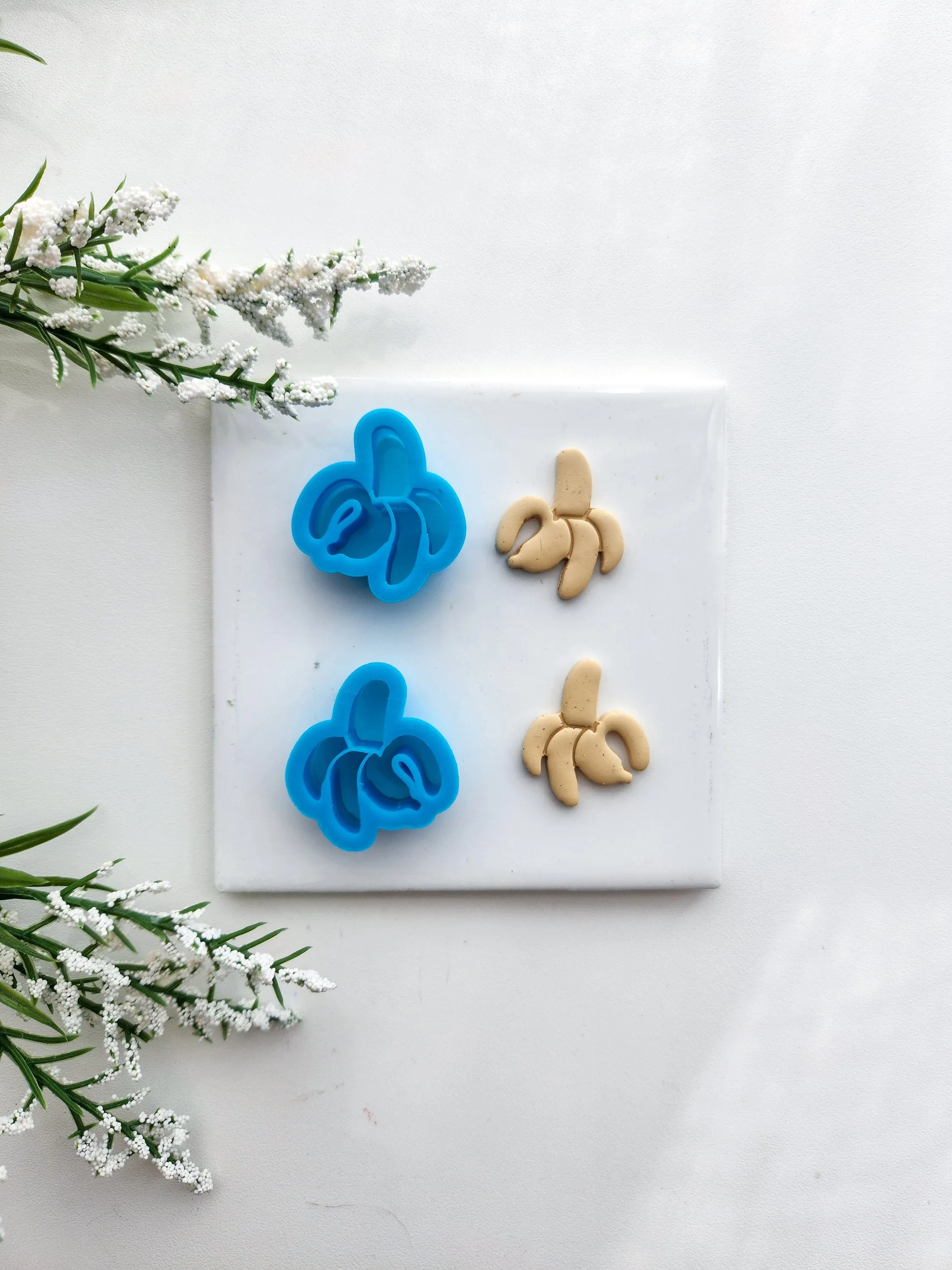 Banana Peel Set | Fruit Polymer Clay Cutter