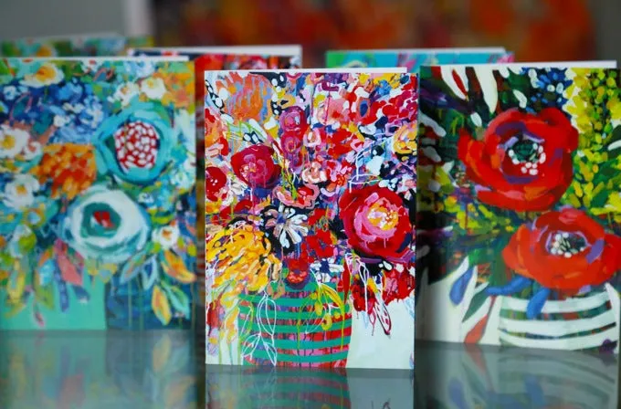 Big Ol' Batch of Ten Sets of Floral Greeting Cards (100 cards total)