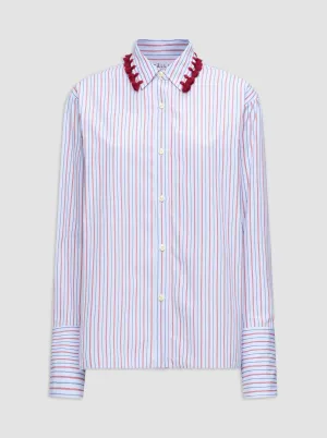 BILLIE Tassel shirt White stripe