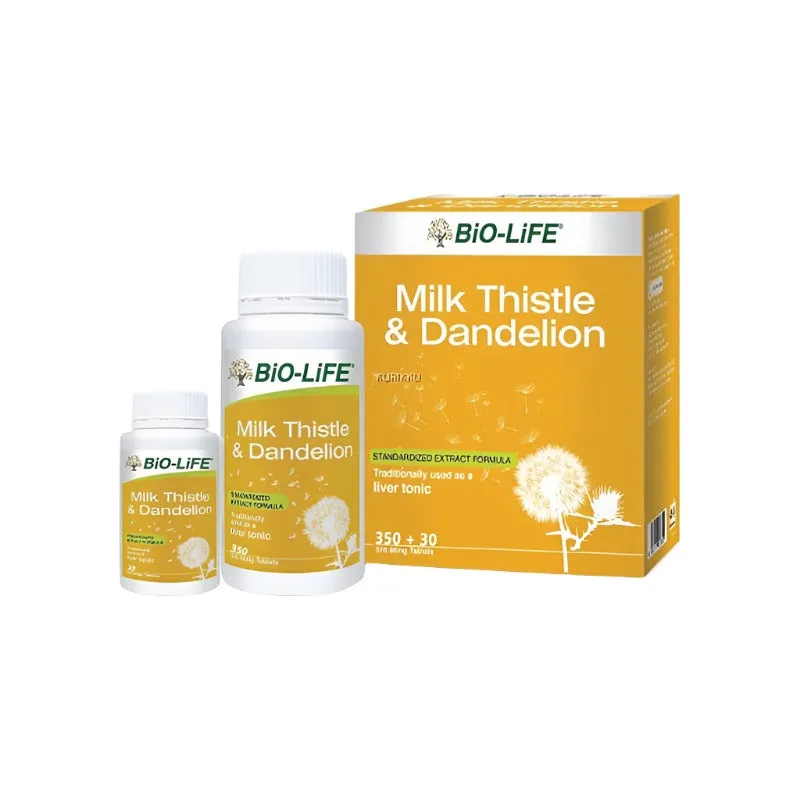 BIO-LIFE Milk Thistle & Dandelion [350s 30s]