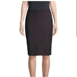 BOSS HUGO BOSS Navy Blue Pencil Skirt Knee Length Career Designer Sz 4