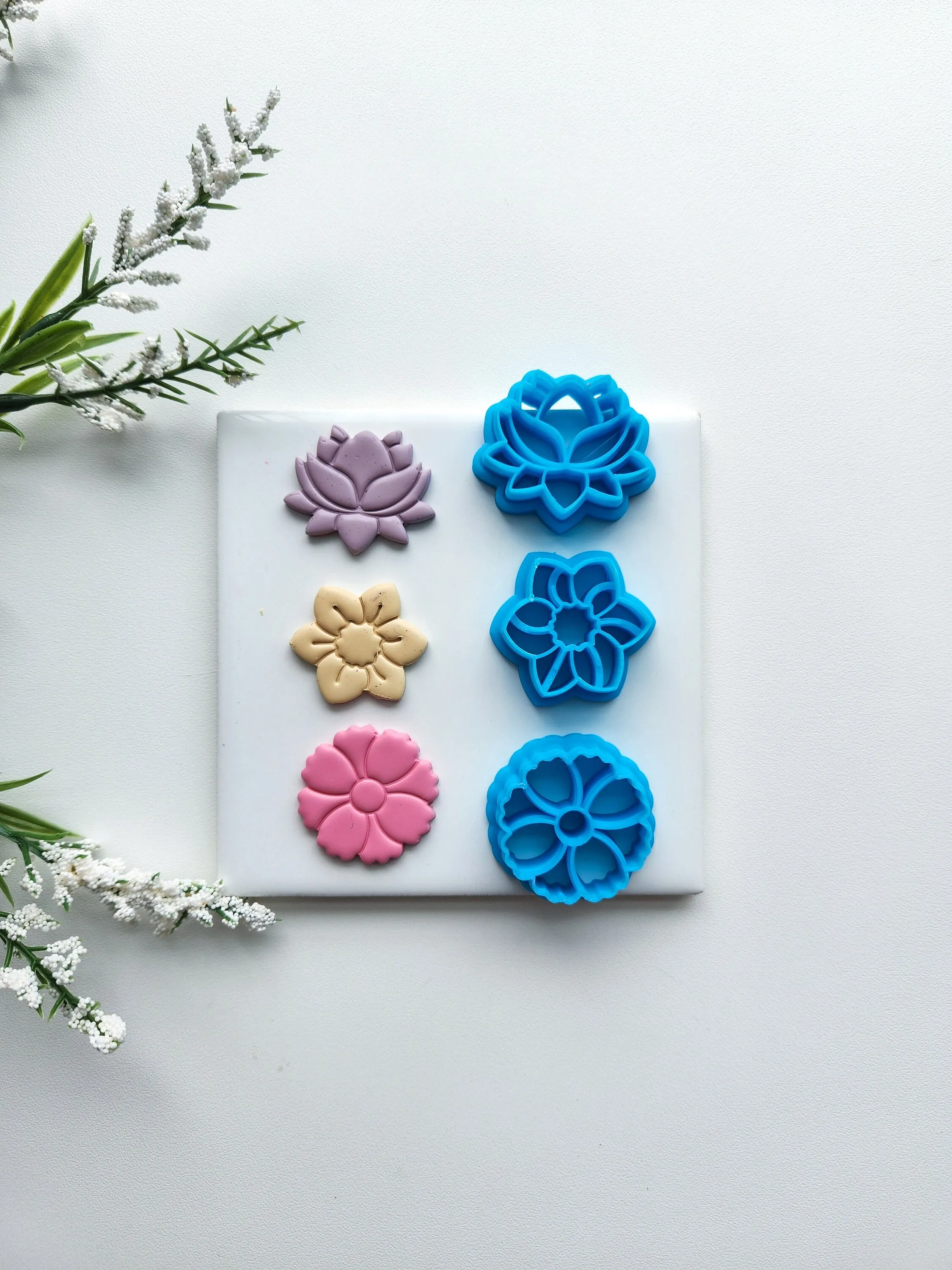 Bouquet Set | Floral Clay Cutter