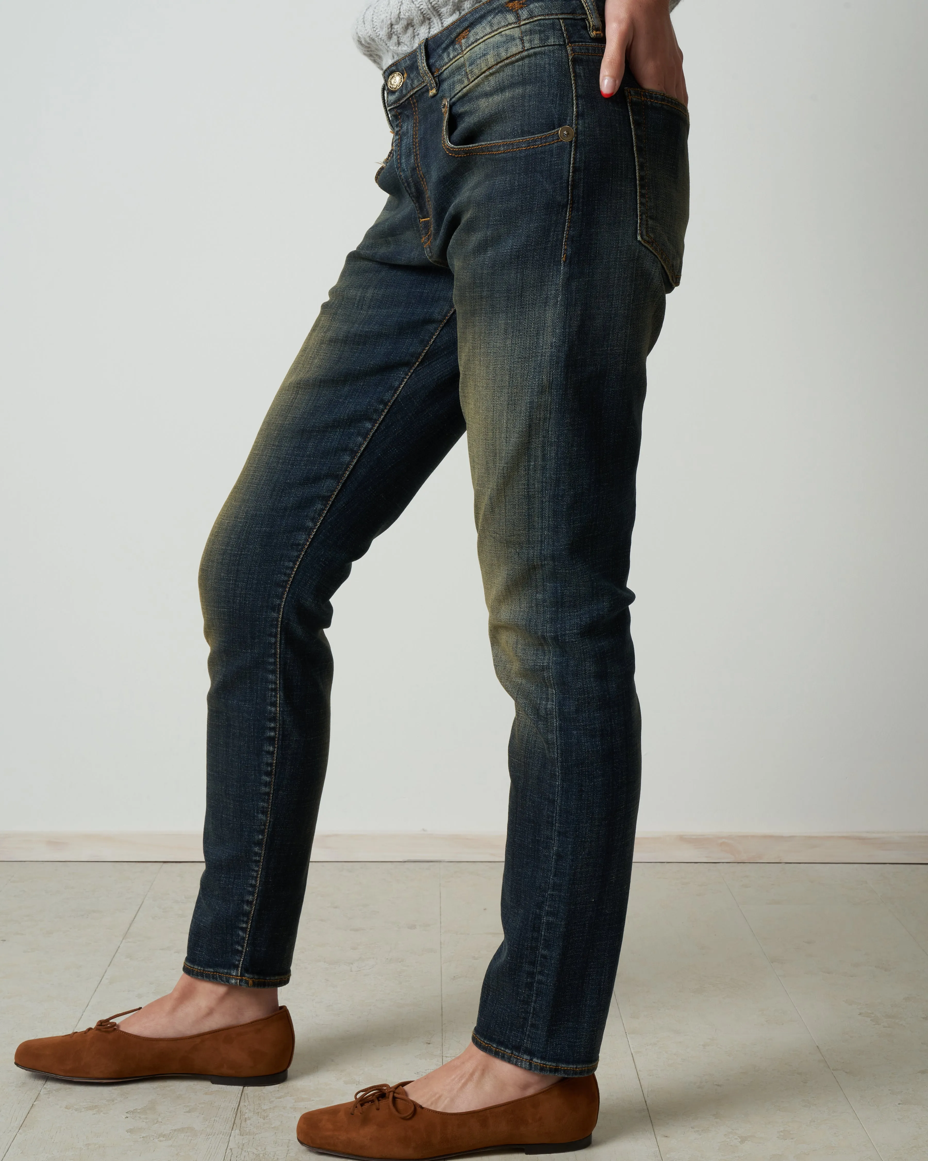 boy skinny jean - vintage dark