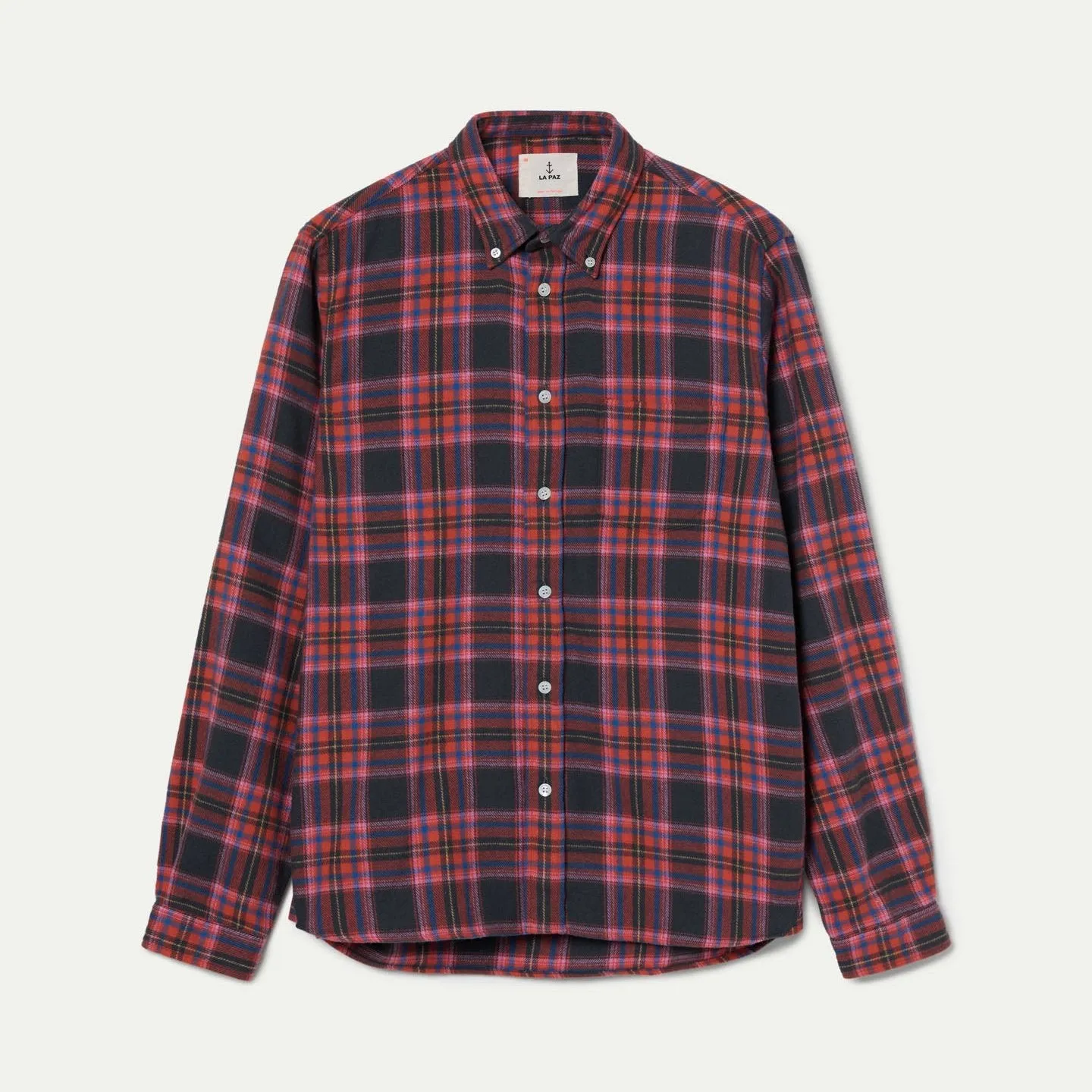 Branco Long Sleeve Shirt in Camelia Checks