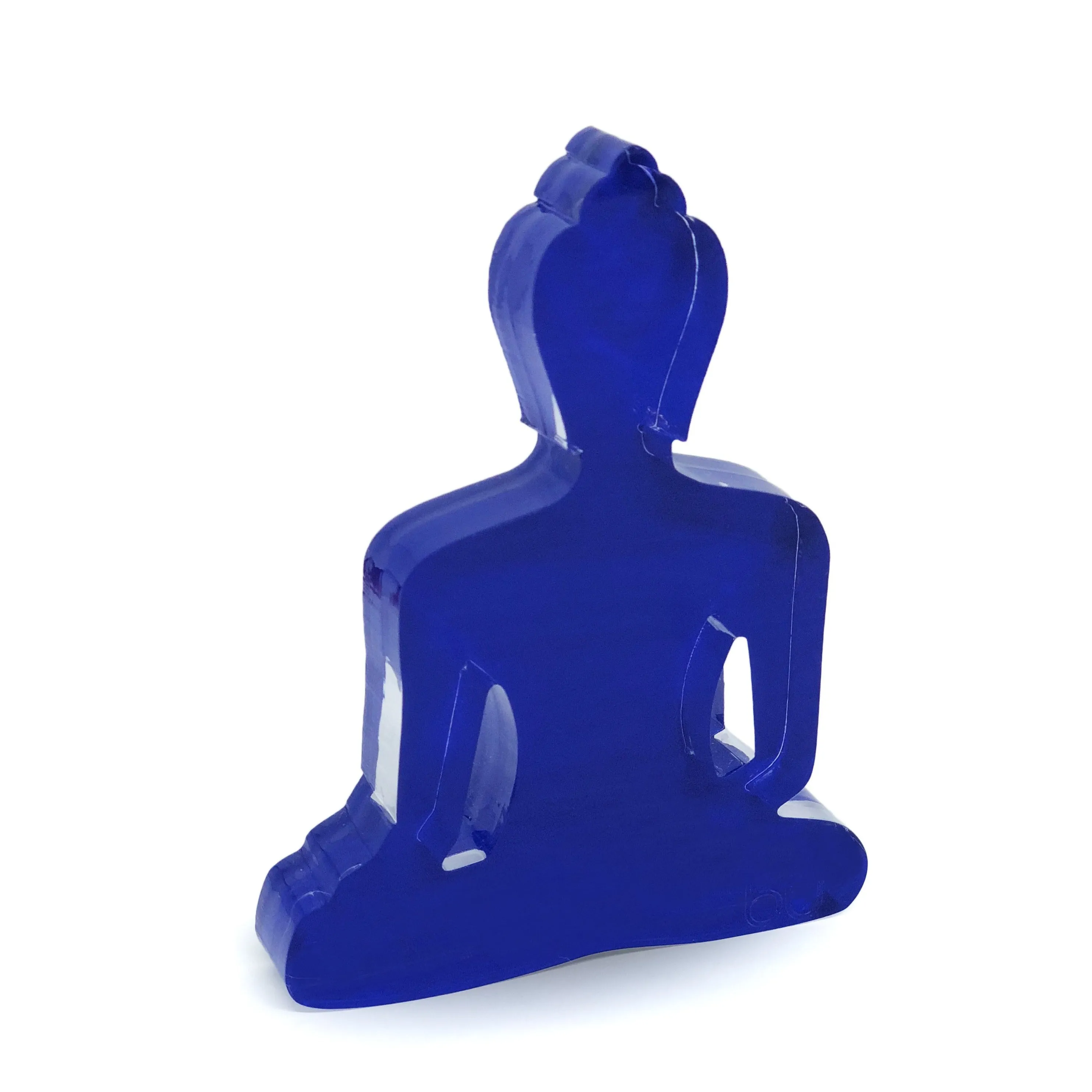 Buddha statue set of 3 - Blue, Light Blue and White