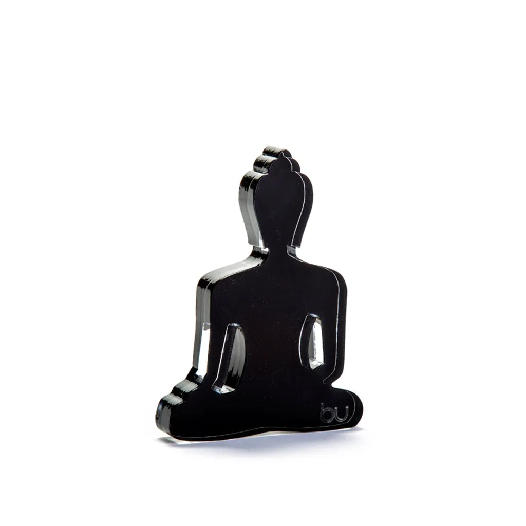 Buddha statue set of 3 - Gold, Black and White