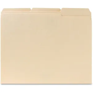 Business Source 1/3 Tab Cut Letter Recycled Classification Folder