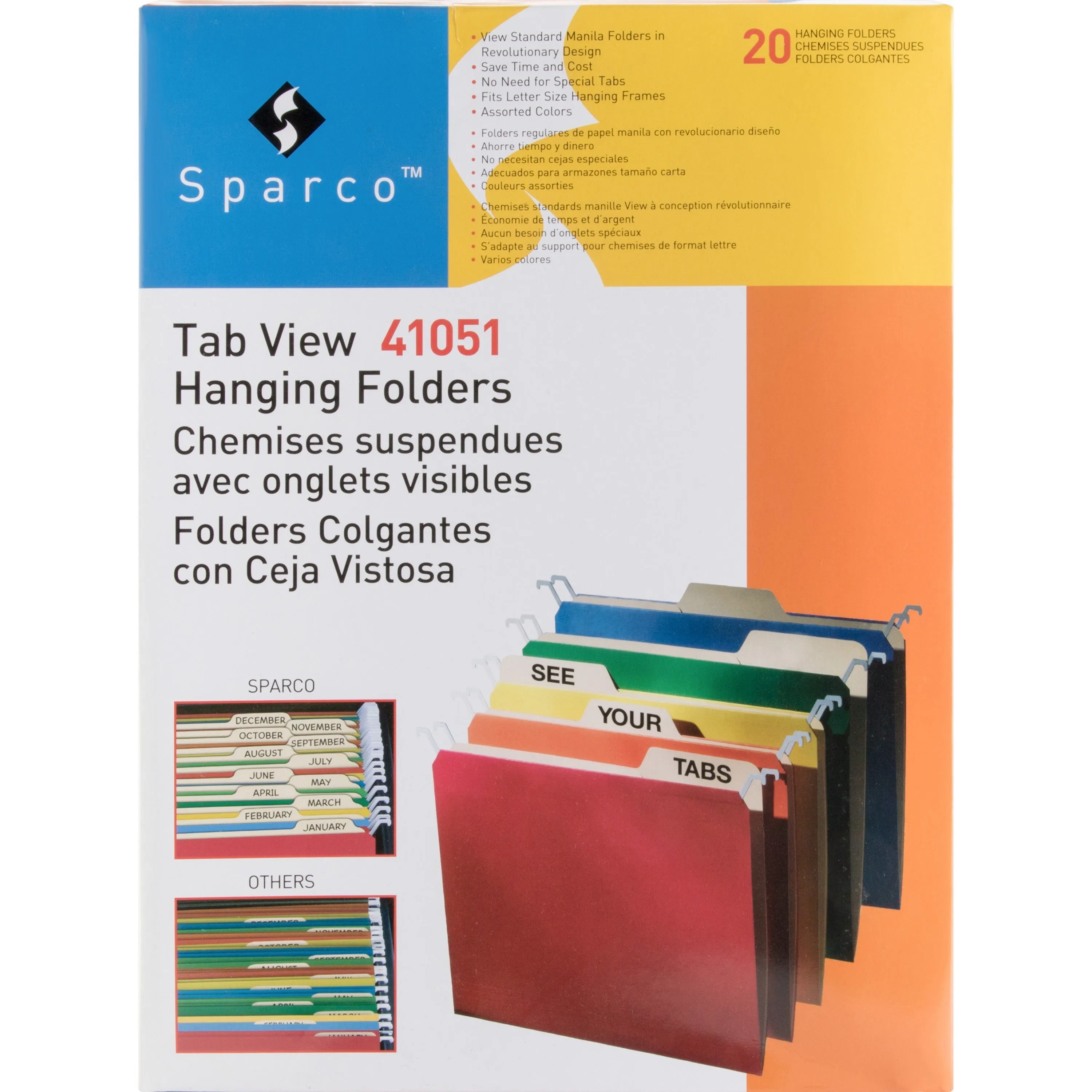 Business Source Tabview Hanging File Folders