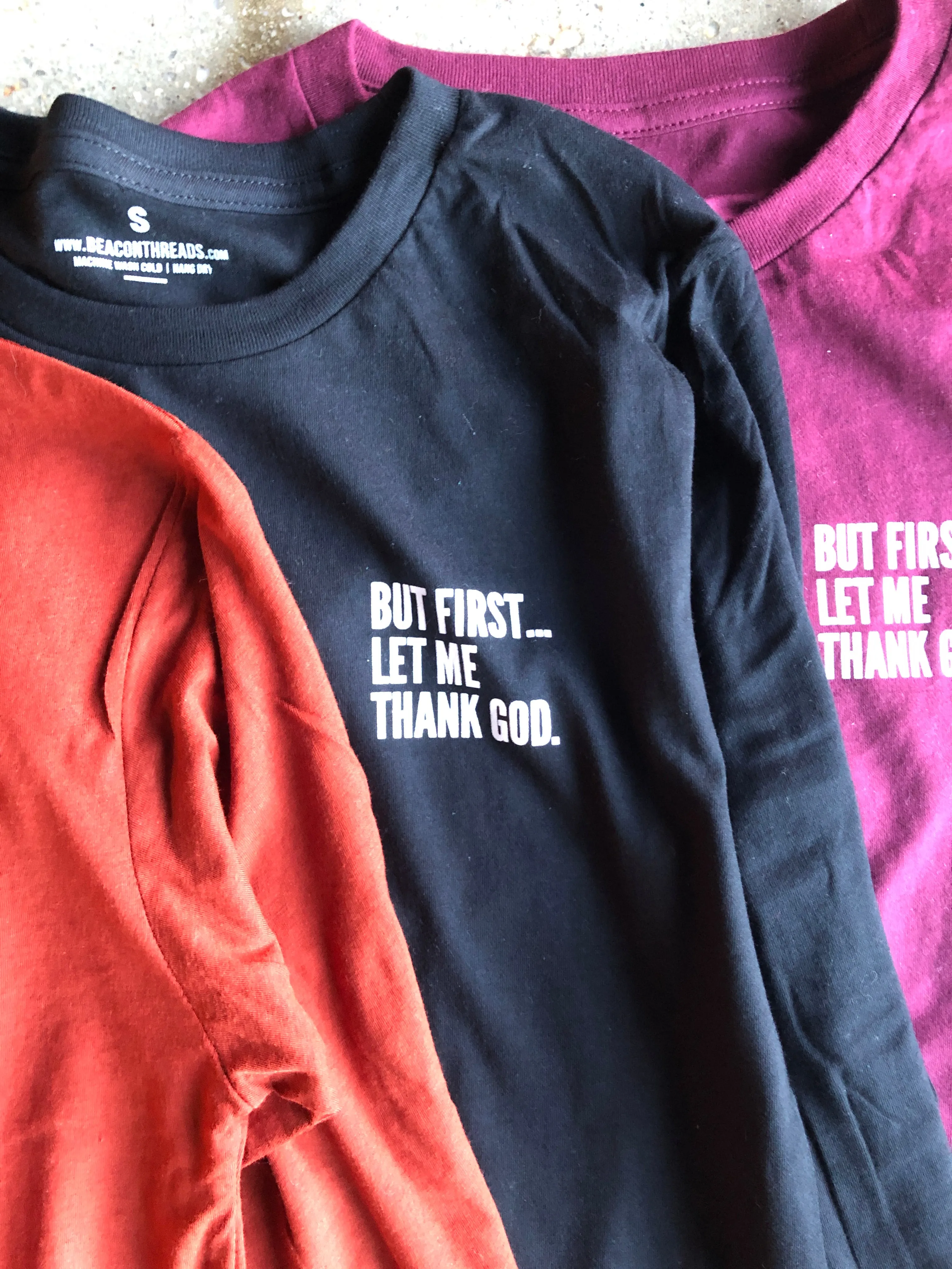 But First... Pocket Adult Long-sleeve Shirt