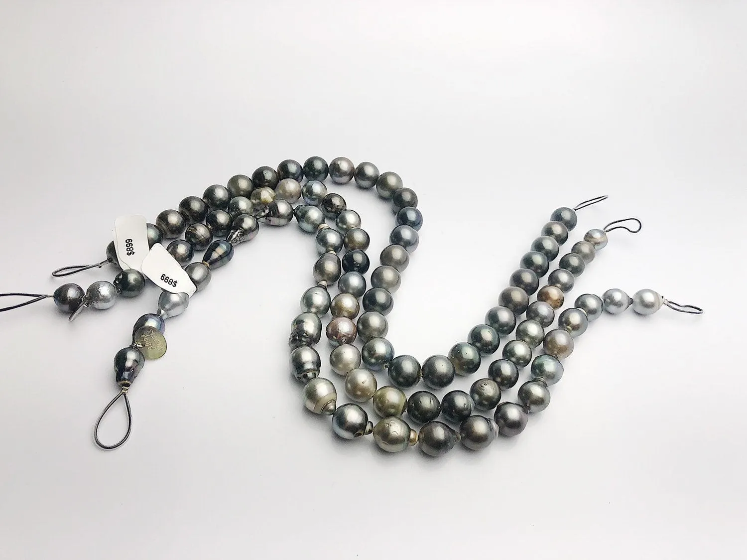 BUY 2 GET 1 FREE - Half Off Black Friday Sale - Tahitian Pearl Strands, 10 - 13mm (683)