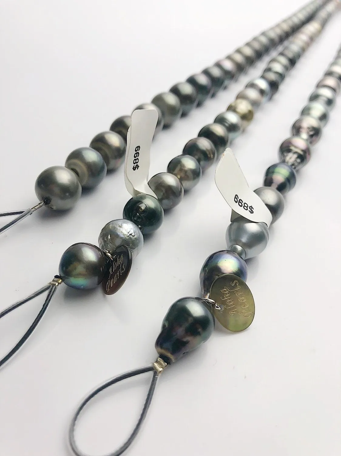 BUY 2 GET 1 FREE - Half Off Black Friday Sale - Tahitian Pearl Strands, 10 - 13mm (683)