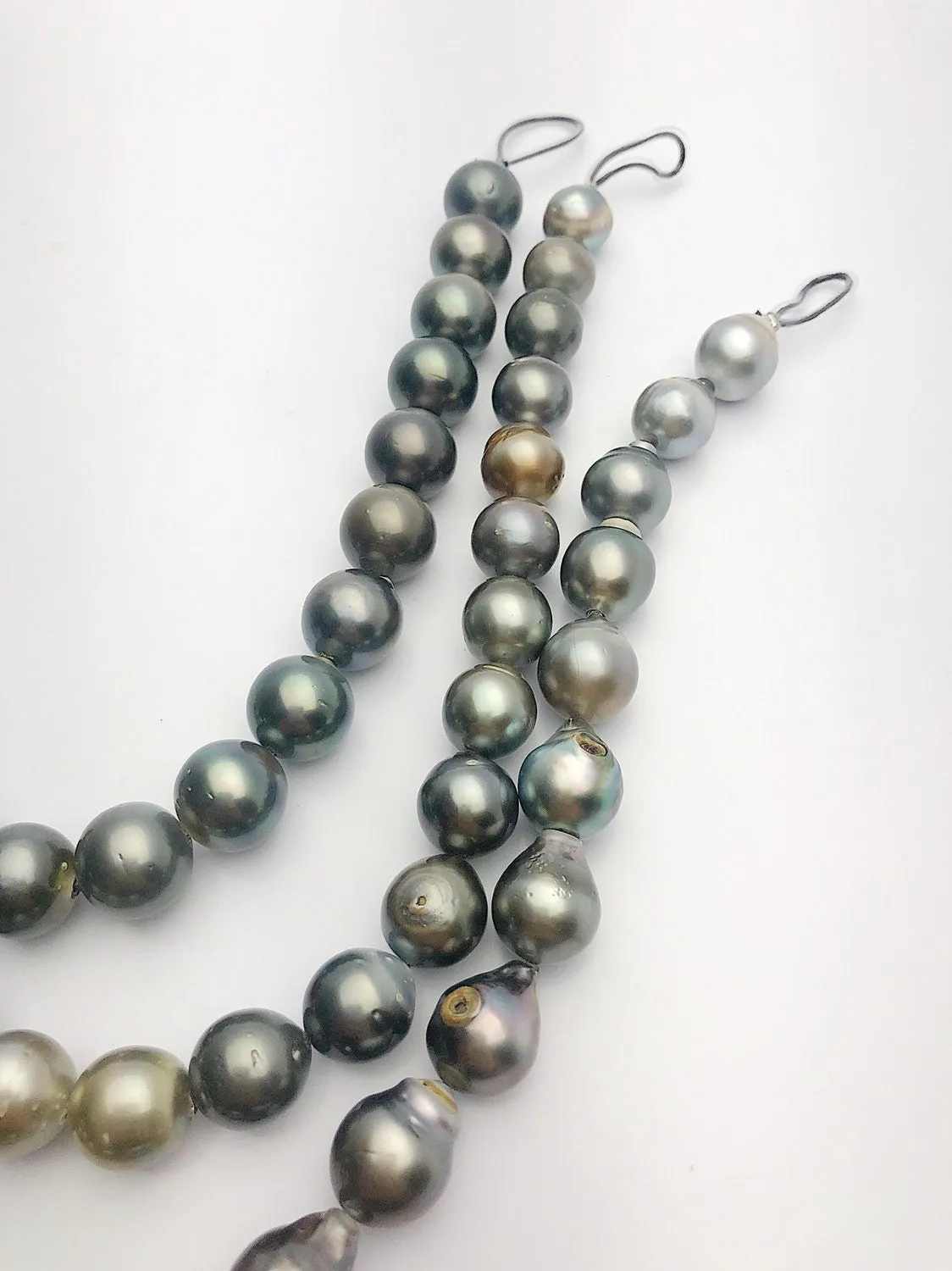 BUY 2 GET 1 FREE - Half Off Black Friday Sale - Tahitian Pearl Strands, 10 - 13mm (683)
