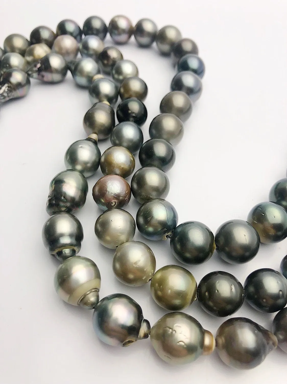 BUY 2 GET 1 FREE - Half Off Black Friday Sale - Tahitian Pearl Strands, 10 - 13mm (683)