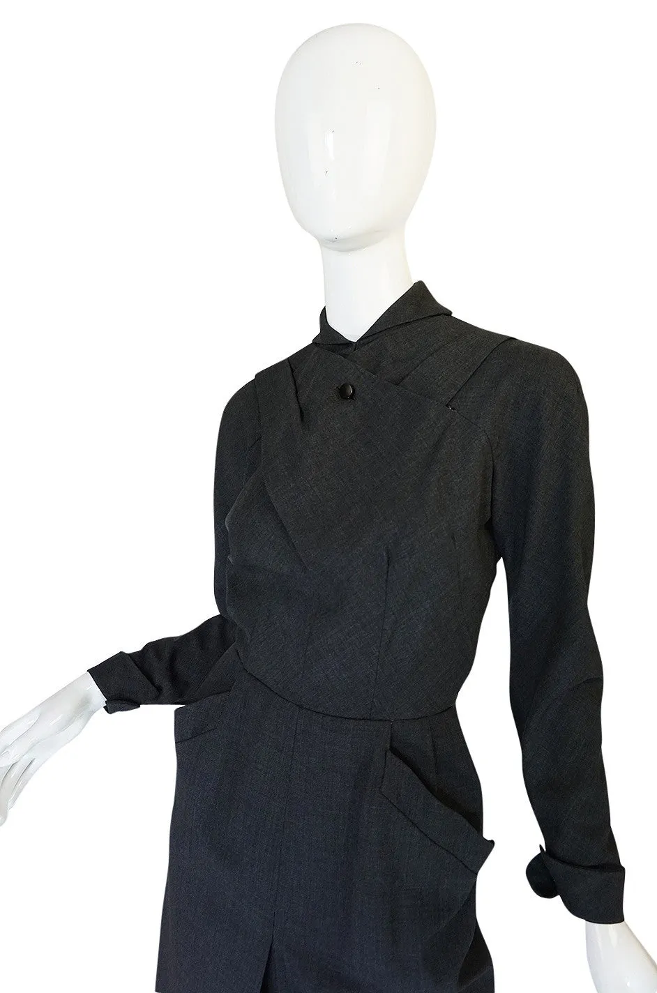 c1955 Christian Dior Original Demi-Couture Fitted Dress