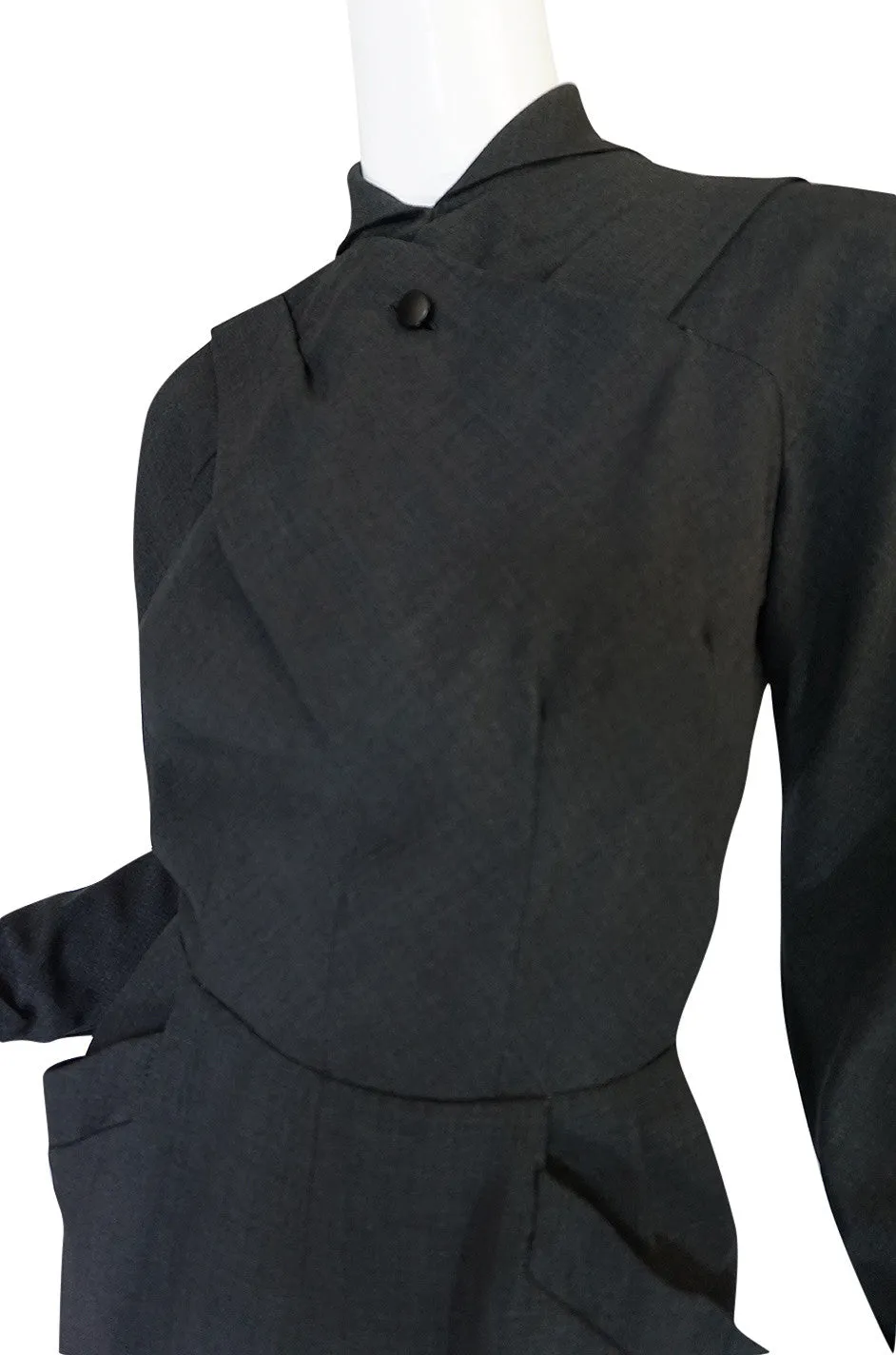 c1955 Christian Dior Original Demi-Couture Fitted Dress