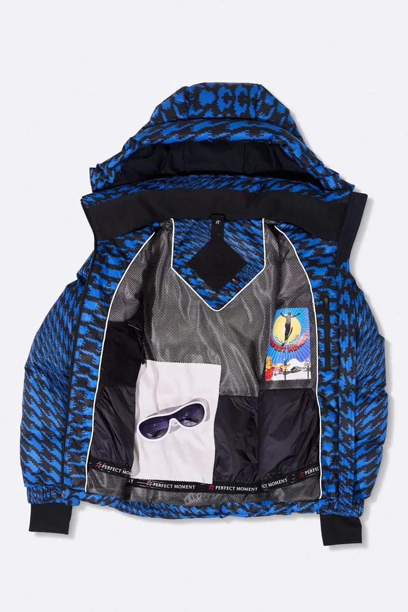 Candice Down Twisted Houndstooth Ski Parka