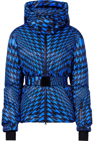 Candice Down Twisted Houndstooth Ski Parka