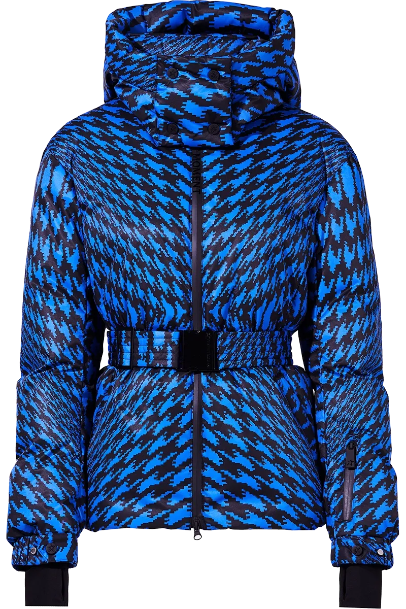 Candice Down Twisted Houndstooth Ski Parka