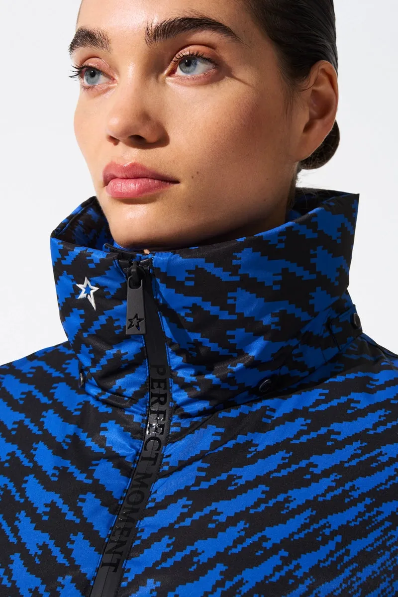 Candice Down Twisted Houndstooth Ski Parka