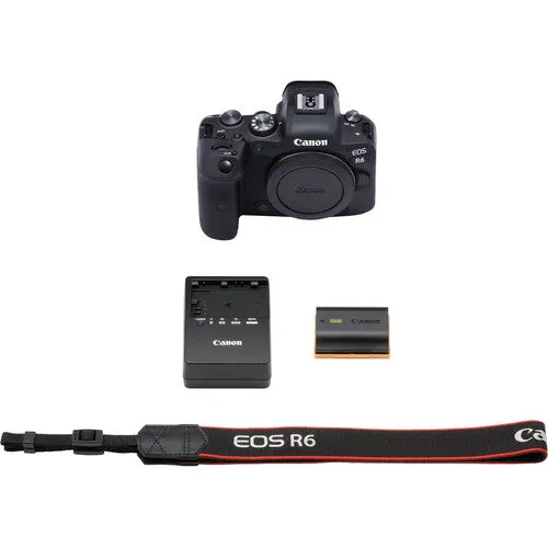 Canon EOS R6 Full-Frame Mirrorless Digital Camera   RF 24-105mm f/4-7.1 IS STM Lens