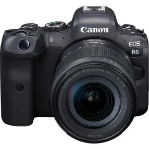 Canon EOS R6 Full-Frame Mirrorless Digital Camera   RF 24-105mm f/4-7.1 IS STM Lens