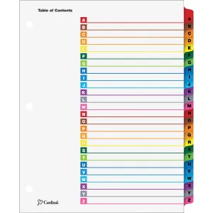 Cardinal A-Z OneStep Index System